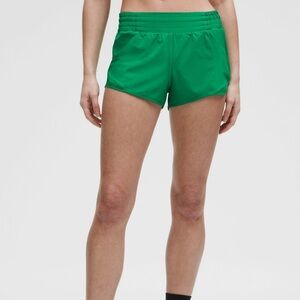 Lululemon Athletica Vibrant Green Athletic Shorts